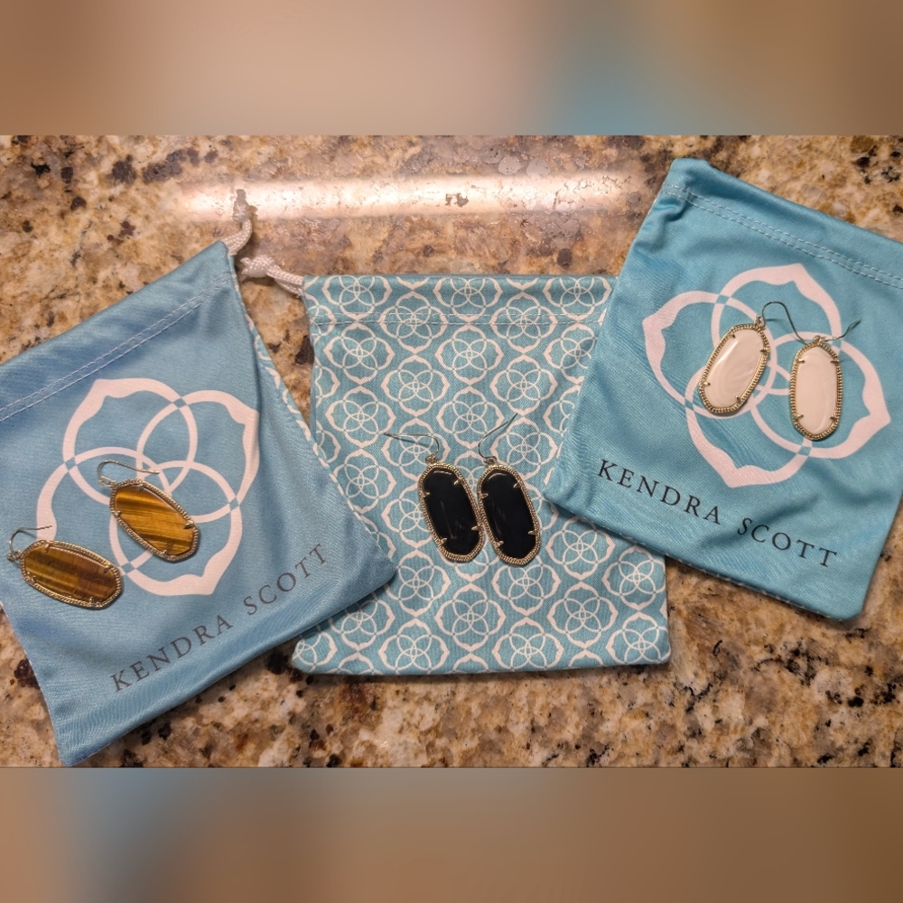 3 Pair Kendra Scott Elle Earrings
